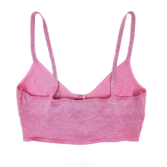 MISSONI Lurex Metallic Knit Corset Crop Top Bralette 90s Y2k Barbie Bratz Girly - Picture 5 of 7